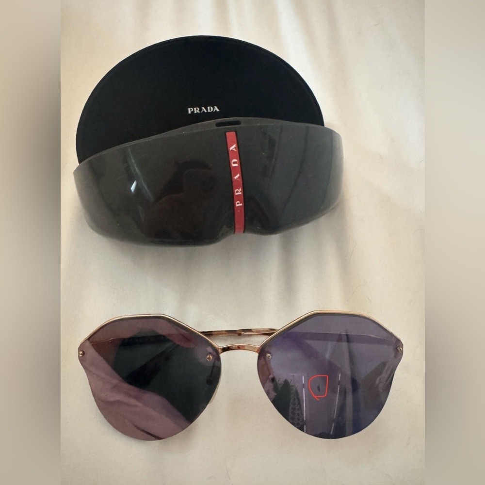 Prada Purple Sunglasses with Signature Style